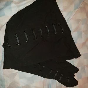 Torrid black string sided leggings